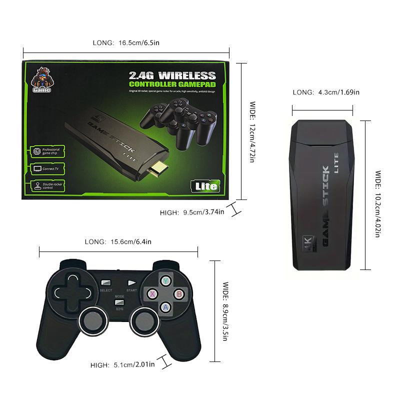 Less Retro Game Console 4K HDMI Output Plug and Play Built-In More than 20,000 Games Gift for Him Wireless Retro Game Console