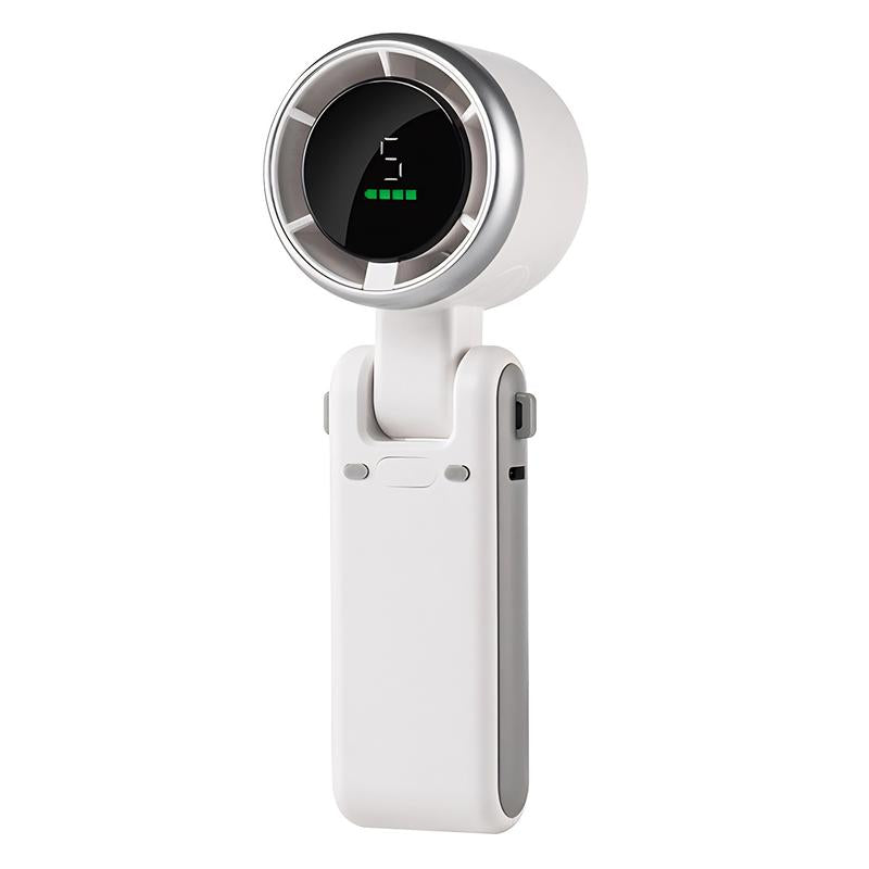 Portable Handheld High Speed Fan, 5-Speed Airflow Wind Speed Fan, Foldable & Hanging Neck Fan Suitablefor Family, Travel, and School, Best Friend Gifts