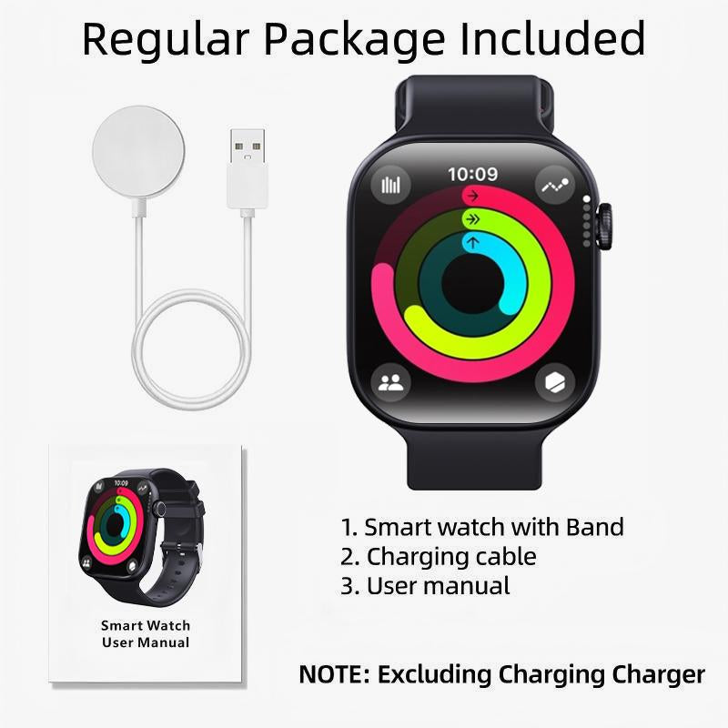 2.04" Fashion Touch Screen Smart Watch with Answer/Make Calls/Message Reminder, Multifunctional Fitness Watch with 100+ Sports Modes, DIY Watch Dials, Smart Watches for Iphone/Andriod, Activity Tracker for Men Women