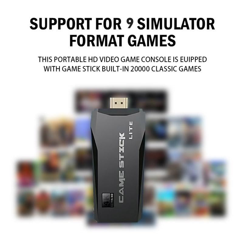 Less Retro Game Console 4K HDMI Output Plug and Play Built-In More than 20,000 Games Gift for Him Wireless Retro Game Console