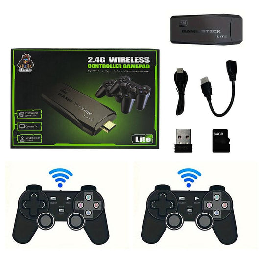 Less Retro Game Console 4K HDMI Output Plug and Play Built-In More than 20,000 Games Gift for Him Wireless Retro Game Console