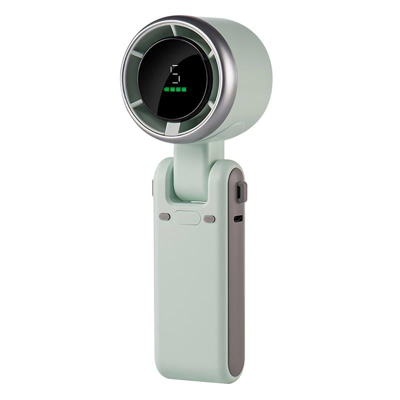 Portable Handheld High Speed Fan, 5-Speed Airflow Wind Speed Fan, Foldable & Hanging Neck Fan Suitablefor Family, Travel, and School, Best Friend Gifts